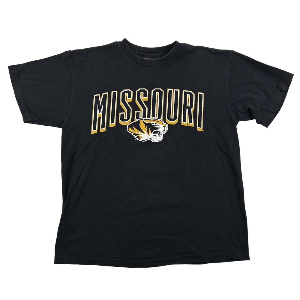 Champs Sports Missouri Tigers Shirt Mens‎ Large Black Graphic Crewneck Cotton